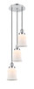 INNOVATIONS 113F-3P-PC-G181 Canton 3 Light Multi-Pendant part of the Franklin Restoration Collection Polished Chrome