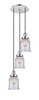 INNOVATIONS 113F-3P-PC-G184 Canton 3 Light Multi-Pendant part of the Franklin Restoration Collection Polished Chrome