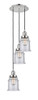 INNOVATIONS 113F-3P-PN-G184 Canton 3 Light Multi-Pendant part of the Franklin Restoration Collection Polished Nickel