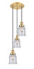 INNOVATIONS 113F-3P-SG-G184 Canton 3 Light Multi-Pendant part of the Franklin Restoration Collection Satin Gold
