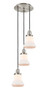 INNOVATIONS 113F-3P-SN-G191 Bellmont 3 Light Multi-Pendant part of the Franklin Restoration Collection Brushed Satin Nickel