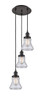 INNOVATIONS 113F-3P-OB-G194 Bellmont 3 Light Multi-Pendant part of the Franklin Restoration Collection Oil Rubbed Bronze