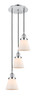 INNOVATIONS 113F-3P-PC-G61 Cone 3 Light Multi-Pendant part of the Franklin Restoration Collection Polished Chrome