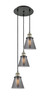 INNOVATIONS 113F-3P-BAB-G63 Cone 3 Light Multi-Pendant part of the Franklin Restoration Collection Black Antique Brass