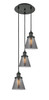 INNOVATIONS 113F-3P-BK-G63 Cone 3 Light Multi-Pendant part of the Franklin Restoration Collection Matte Black