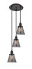 INNOVATIONS 113F-3P-OB-G63 Cone 3 Light Multi-Pendant part of the Franklin Restoration Collection Oil Rubbed Bronze