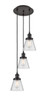 INNOVATIONS 113F-3P-OB-G64 Cone 3 Light Multi-Pendant part of the Franklin Restoration Collection Oil Rubbed Bronze