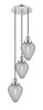 INNOVATIONS 113F-3P-PC-G165 Geneseo 3 Light Multi-Pendant part of the Franklin Restoration Collection Polished Chrome