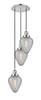 INNOVATIONS 113F-3P-PN-G165 Geneseo 3 Light Multi-Pendant part of the Franklin Restoration Collection Polished Nickel