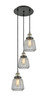 INNOVATIONS 113F-3P-BAB-G142 Chatham 3 Light Multi-Pendant part of the Franklin Restoration Collection Black Antique Brass