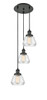 INNOVATIONS 113F-3P-BK-G172 Fulton 3 Light Multi-Pendant part of the Franklin Restoration Collection Matte Black