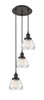 INNOVATIONS 113F-3P-OB-G172 Fulton 3 Light Multi-Pendant part of the Franklin Restoration Collection Oil Rubbed Bronze