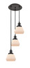 INNOVATIONS 113F-3P-OB-G171 Fulton 3 Light Multi-Pendant part of the Franklin Restoration Collection Oil Rubbed Bronze
