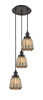 INNOVATIONS 113F-3P-OB-G146 Chatham 3 Light Multi-Pendant part of the Franklin Restoration Collection Oil Rubbed Bronze