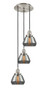 INNOVATIONS 113F-3P-SN-G173 Fulton 3 Light Multi-Pendant part of the Franklin Restoration Collection Brushed Satin Nickel