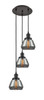 INNOVATIONS 113F-3P-OB-G173 Fulton 3 Light Multi-Pendant part of the Franklin Restoration Collection Oil Rubbed Bronze