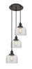 INNOVATIONS 113F-3P-OB-G72 Cone 3 Light Multi-Pendant part of the Franklin Restoration Collection Oil Rubbed Bronze