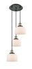 INNOVATIONS 113F-3P-BAB-G71 Cone 3 Light Multi-Pendant part of the Franklin Restoration Collection Black Antique Brass