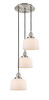 INNOVATIONS 113F-3P-SN-G71 Cone 3 Light Multi-Pendant part of the Franklin Restoration Collection Brushed Satin Nickel