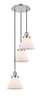 INNOVATIONS 113F-3P-PN-G41 Cone 3 Light Multi-Pendant part of the Franklin Restoration Collection Polished Nickel