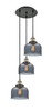 INNOVATIONS 113F-3P-BAB-G73 Cone 3 Light Multi-Pendant part of the Franklin Restoration Collection Black Antique Brass
