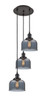 INNOVATIONS 113F-3P-OB-G73 Cone 3 Light Multi-Pendant part of the Franklin Restoration Collection Oil Rubbed Bronze