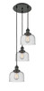 INNOVATIONS 113F-3P-BK-G74 Cone 3 Light Multi-Pendant part of the Franklin Restoration Collection Matte Black