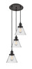 INNOVATIONS 113F-3P-OB-G44 Cone 3 Light Multi-Pendant part of the Franklin Restoration Collection Oil Rubbed Bronze