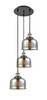 INNOVATIONS 113F-3P-BAB-G78 Cone 3 Light Multi-Pendant part of the Franklin Restoration Collection Black Antique Brass