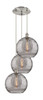 INNOVATIONS 113B-3P-SN-G1213-12SM Athens Deco Swirl 3 Light 18 inch Multi-Pendant Brushed Satin Nickel