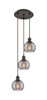 INNOVATIONS 113B-3P-OB-G1213-6SM Athens Deco Swirl 3 Light 16 inch Multi-Pendant Oil Rubbed Bronze