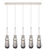 INNOVATIONS 125-452-1P-PN-G452-4SM Milan 9 Light 36 inch Linear Pendant Polished Nickel