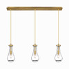 INNOVATIONS 123-451-1P-BB-G451-5CL Owego 0 Light 37 inch Linear Pendant Brushed Brass