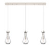 INNOVATIONS 123-451-1P-PN-G451-5CL Owego 2 Light 37 inch Linear Pendant Polished Nickel