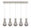 INNOVATIONS 125-451-1P-SN-G451-5SM Owego 1 Light 37 inch Linear Pendant Brushed Satin Nickel