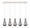 INNOVATIONS 125-451-1P-PN-G451-5SM Owego 4 Light 37 inch Linear Pendant Polished Nickel