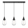 INNOVATIONS 123-450-1P-BK-G450-6CL Malone 1 Light 38 inch Linear Pendant Matte Black