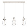 INNOVATIONS 123-450-1P-PN-G450-6CL Malone 7 Light 38 inch Linear Pendant Polished Nickel