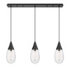 INNOVATIONS 123-450-1P-BK-G450-6SCL Malone 4 Light 38 inch Linear Pendant Matte Black