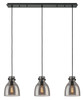 INNOVATIONS 123-410-1PS-BK-G412-8SM Newton Bell 1 Light 40 inch Linear Pendant Matte Black
