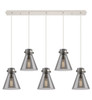 INNOVATIONS 125-410-1PS-PN-G411-8SM Newton Cone 8 Light 40 inch Linear Pendant Polished Nickel