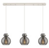 INNOVATIONS 123-410-1PS-PN-G410-8SM Newton Sphere 4 Light 40 inch Linear Pendant Polished Nickel