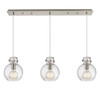 INNOVATIONS 123-410-1PS-SN-G410-8SDY Newton Sphere 1 Light 40 inch Linear Pendant Brushed Satin Nickel