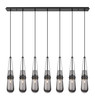 INNOVATIONS 127-452-1P-BK-G452-4SM Milan 6 Light 48 inch Linear Pendant Matte Black