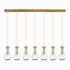 INNOVATIONS 127-451-1P-BB-G451-5CL Owego 2 Light 49 inch Linear Pendant Brushed Brass