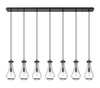 INNOVATIONS 127-451-1P-BK-G451-5CL Owego 9 Light 49 inch Linear Pendant Matte Black