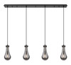 INNOVATIONS 124-451-1P-BK-G451-5SM Owego 2 Light 49 inch Linear Pendant Matte Black