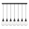INNOVATIONS 127-450-1P-BK-G450-6CL Malone 4 Light 50 inch Linear Pendant Matte Black