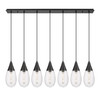 INNOVATIONS 127-450-1P-BK-G450-6SCL Malone 7 Light 50 inch Linear Pendant Matte Black