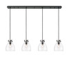 INNOVATIONS 124-410-1PS-BK-G412-8CL Newton Bell 1 Light 52 inch Linear Pendant Matte Black